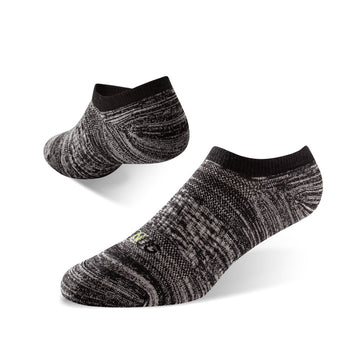 【SNUG】Sports Low Cut (thick sole) Anti-Odor Socks - Shaded Black Grey (22-24cm)