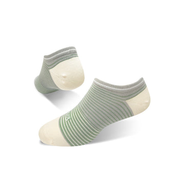 【SNUG】Fashion Low Cut Anti-Odor Socks-Striped Green (25-27cm)
