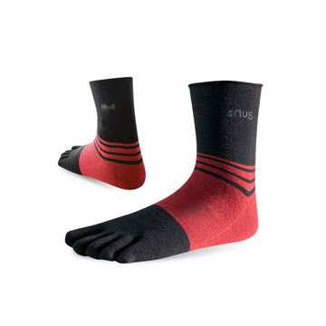 【SNUG】 Healthy Anti-Odor Toe Socks-Maroon(25-27cm)