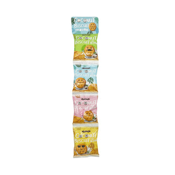【 SCHOOL OF COOKIE 】 Mini Round Biscuits-coconut flavor 100g (4 pcs)
