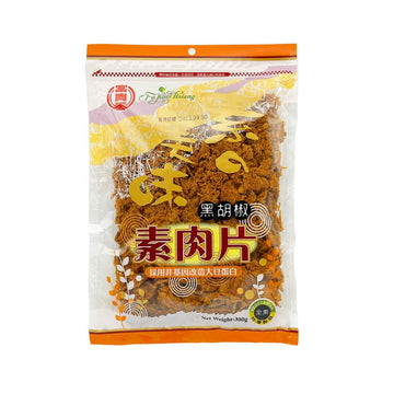 【富桂香】 黑胡椒味黃豆片(純素) 300g