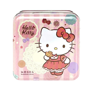 【紅櫻花】Hello Kitty 奶油餅乾(方罐) 65g