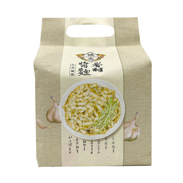 【FU CHUNG】Village Dry Noodles with Sauce-Garlic and Sesame 500g 4pcs