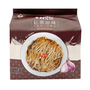 【FU CHUNG】Village Dry Noodles with Sauce-Sweet Chili Sauce with Shallots 330g 3pcs
