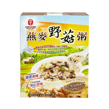 【KINGKUNG】Oat Mushroom Congee 102g 3pcs