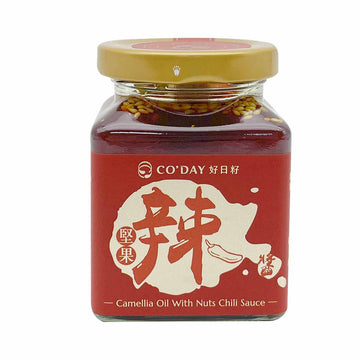 【 MEI-SHAN TEA-SEEDS OIL 】 Tea Seeds Oil Nuts Chili Sauce 170g