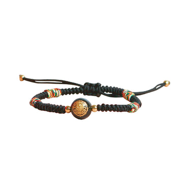 【MAZUBUYBUY】Zhenlan Kid 5 Color Braided Cord Bracelet(Baby black) 1pcs