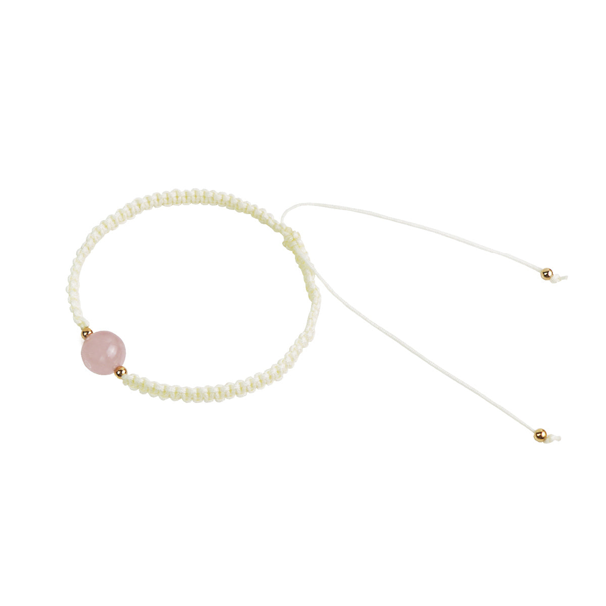 【MAZUBUYBUY】Zhenlan Rose Quartz Braided Bracelet 1pcs