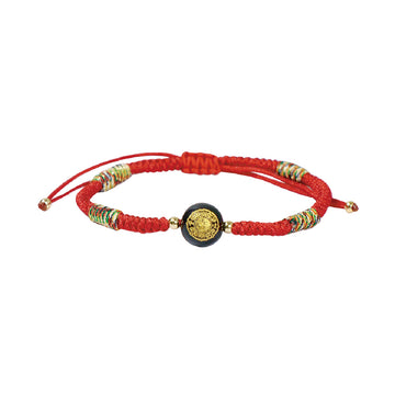 【MAZUBUYBUY】Zhenlan 5 Color Braided Cord Bracelet (Red) 1pcs