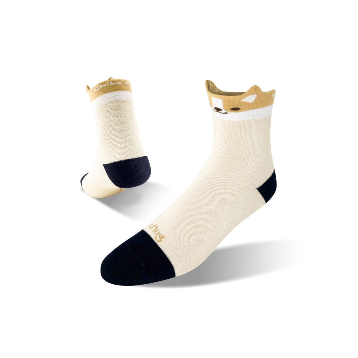 【SNUG】Shiba Says Anti-Odor Socks-White (22-24cm)