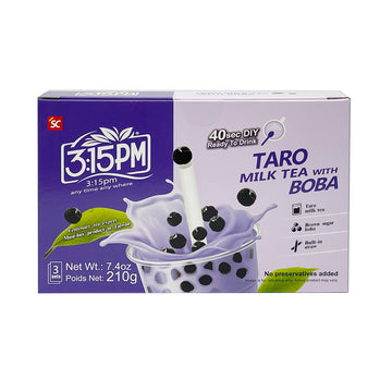 【3:15PM】 Taro Milk Tea With Boba 210g 3pcs