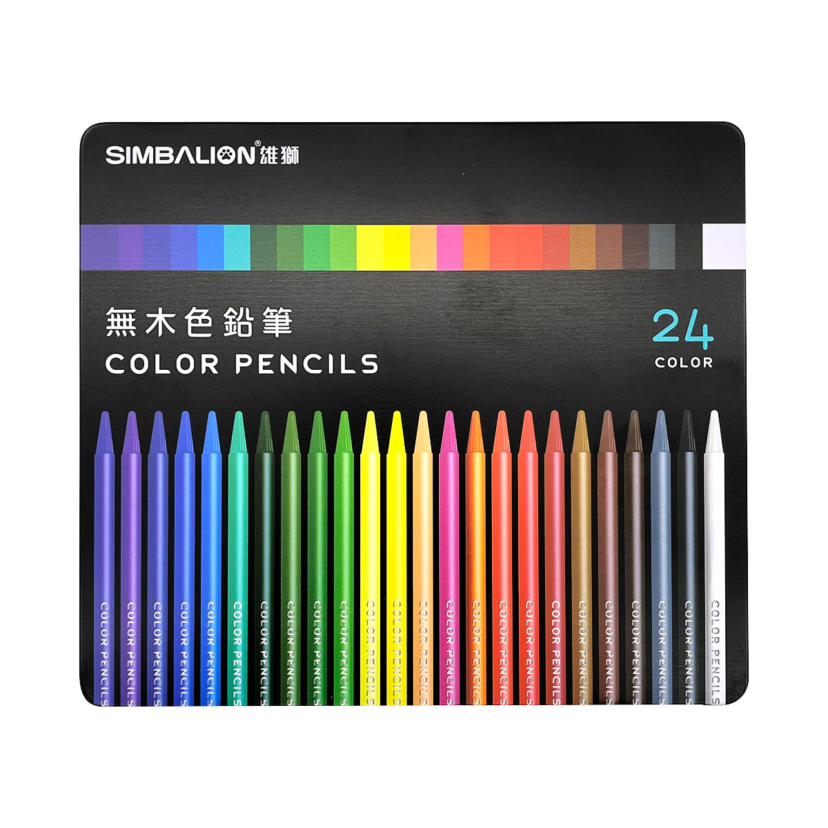 【SIMBALION】Color Pencils 24 Colors/Set