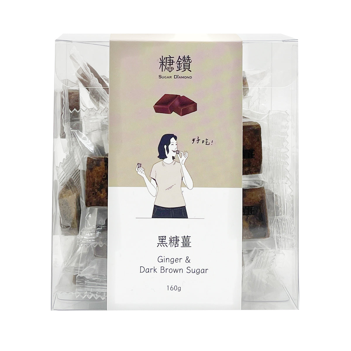 【SUGAR DIAMOND】 Ginger & Dark Brown Sugar 160g