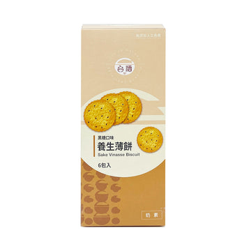 【TTL TAIWAN】 Sake Vinasse Biscuit (Brown Sugar) 120g 6pcs