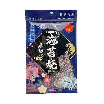 【TOP DRY 】Genki BBQ Roasted Seaweed (Spicy) 50g