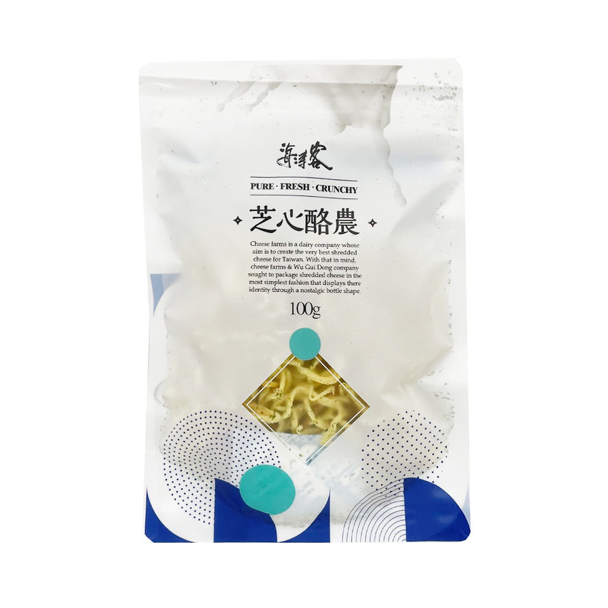 【HAITAOKE】 Cheese Strips (Seaweed Garlic Flavor) 100g
