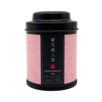 【 MINATO 】 Oriental Beauty Tea (mini round black tin)10g