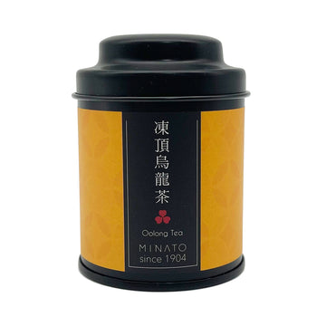 【 MINATO 】 Oolong Tea (mini round black tin) 30g