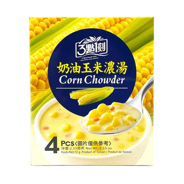 【 3:15PM 】 Corn Chowder 72g 4pcs