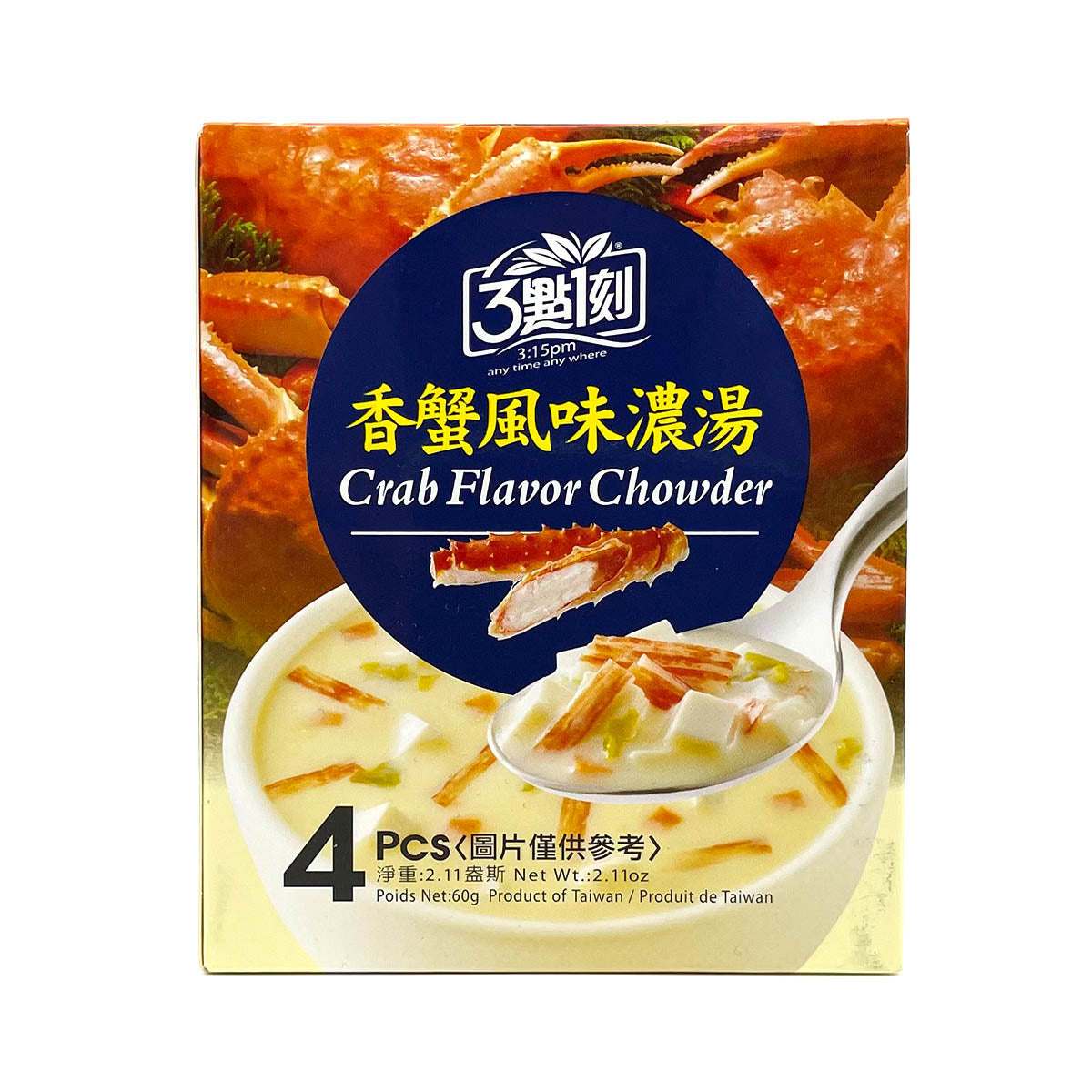 【 3:15PM 】 Crab Falvor Chowder 60g 4pcs