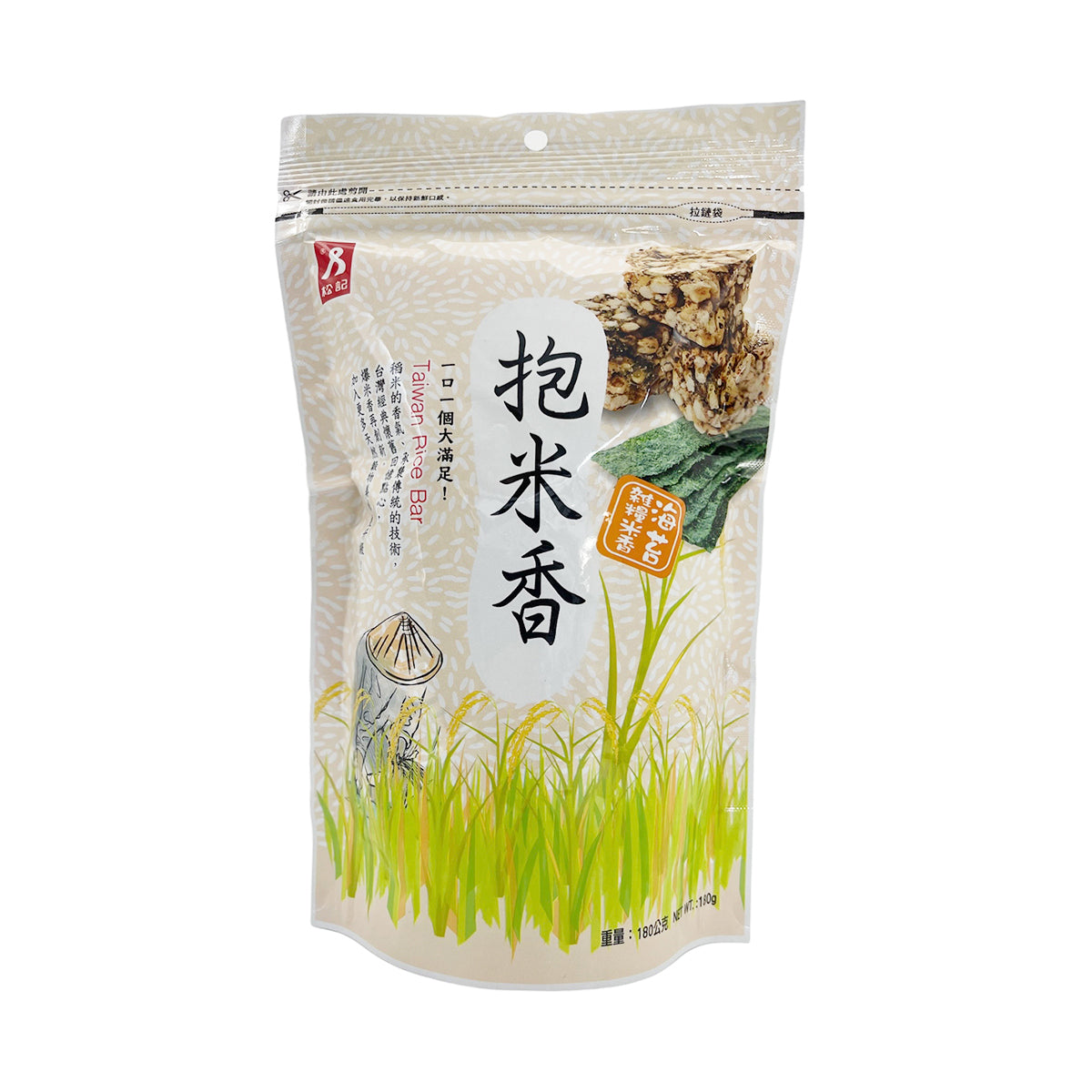 【SUNG CHI】Natural Roasted Rice Bar (Seaweed) 200g