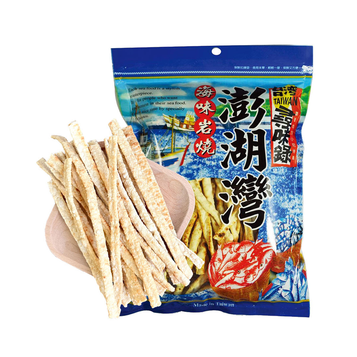 【TAIWAN SYUN WEI LU FOOD】 Slice Fish Snack 80g