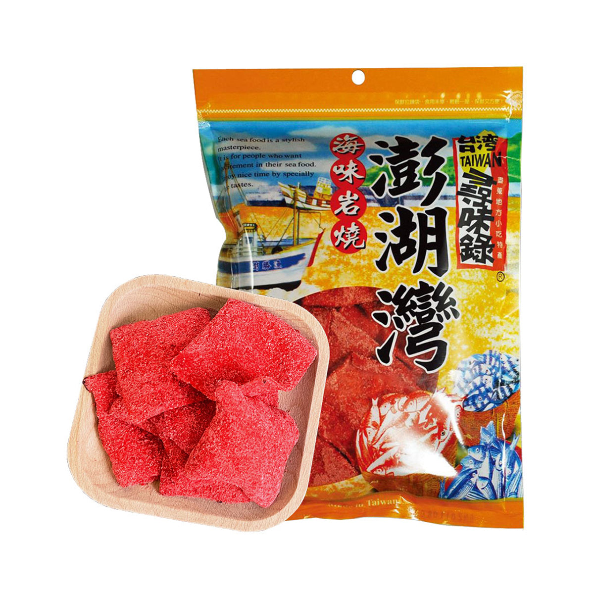 【TAIWAN SYUN WEI LU FOOD】 BBQ Sauce Fish Snack 110g